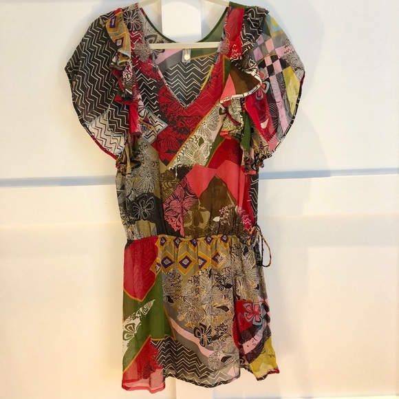 Anthropologie Coverup XS - EUC 100% Silk - Picture 1 of 8